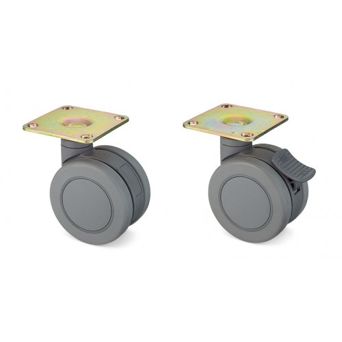 Twin Wheel Caster (Plate Type)
